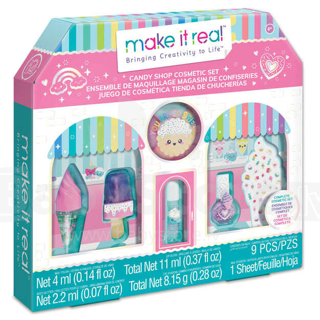 MAKE IT REAL Cosmetic set Candy shop - Catalog / Care & Safety /  Toileteries /  - The biggest kids online store