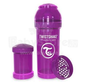 Twistshake Art.78011 Purple Anti-koliku barošanas pudele 260 ml