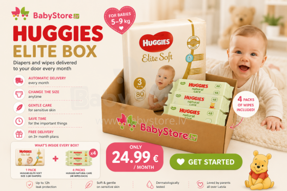 Подписка Huggies Elite Box — комфорт и забота для малыша каждый месяц