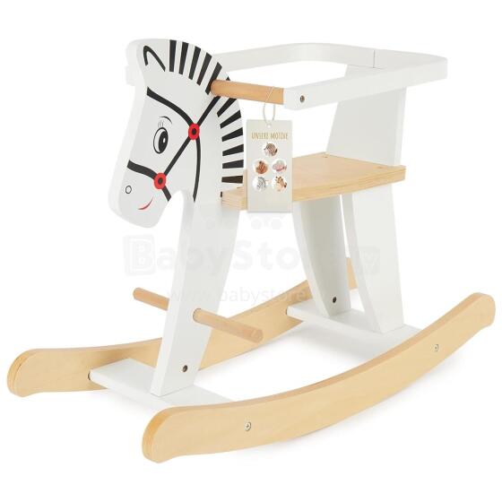 Kidsworld Rocking Horse Art.109652 White medinis vaikiškas supamasis arklys