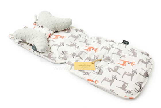 Flooforbaby Stroller Pad set  Art.112205 Grey Bambi