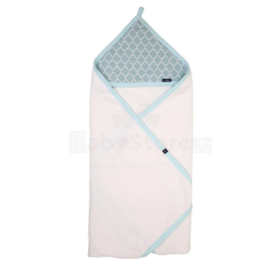 Womar Towel Nature Cotton Art.3-Z-OK-131 Mint   Детское махровое полотенце с капюшоном 100 х 100 см