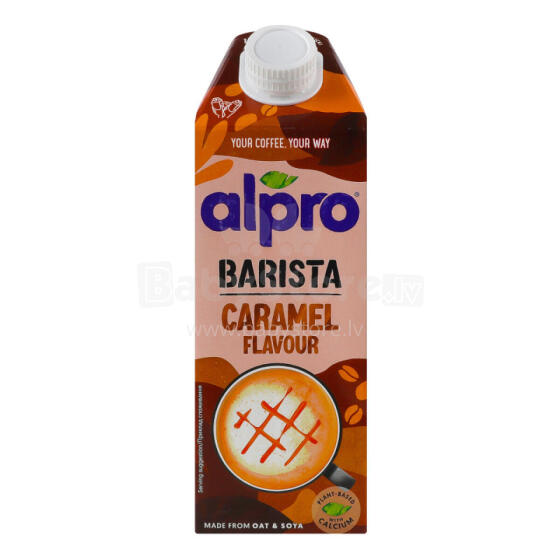 ALPRO Art.142236 Barista Caramel-Flavored Oat-Soy Drink, 750ml