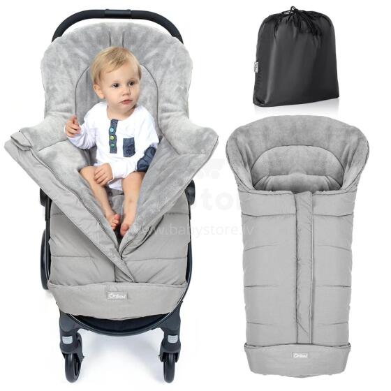 Bebe Basic Footmuff Universal Art.138147 Light Grey žieminis miegmaišis