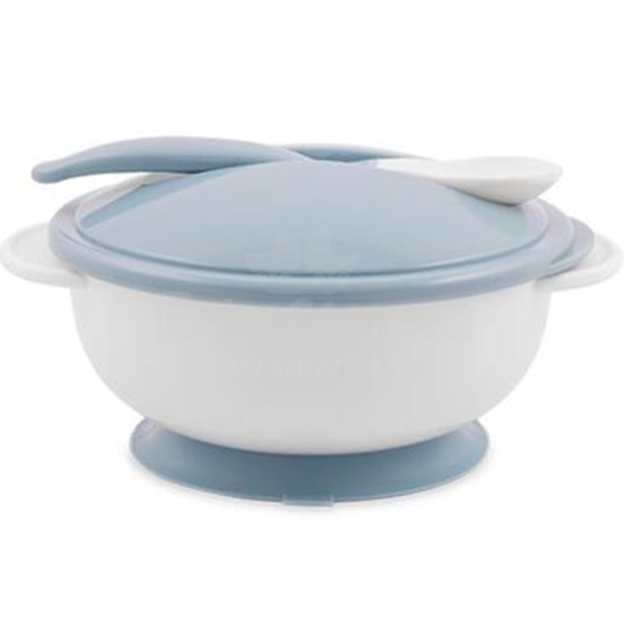Lorelli Bowl Art.10230400003 Moonlight Blue Тарелка - контейнер с ложкой на присоске