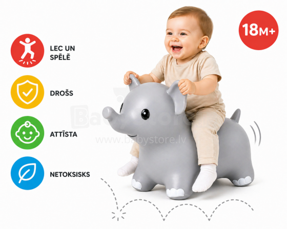 Bo Jumping Animals Elephant Art.145816 Šokliukas