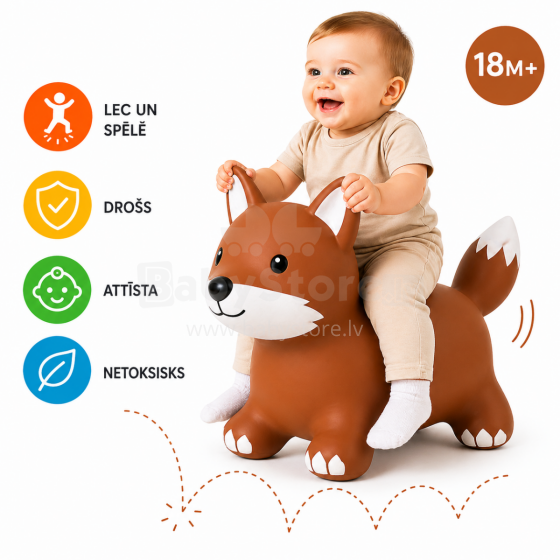 Bo Jumping Animals Fox Art.145828 Šokliukas „Bitė“