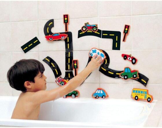 Bebe Basic Art.KX5657 Light Foam bath toy street cars