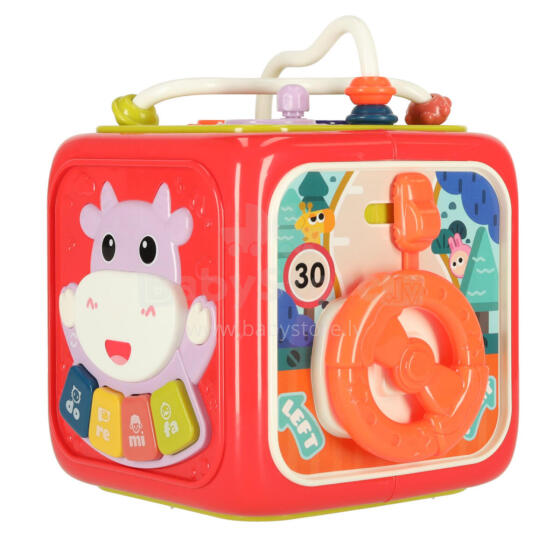 Bebe Basic Cube  Art.KX4291 Интерактивный куб/сортер 6в1 Монтессори для малышей