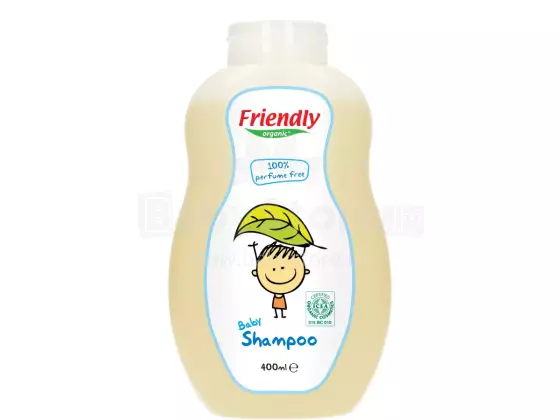 Friendly Organic Shampoo  Art.15728 органический гель для мытья волос и тела  для младенцев, 400 мл.