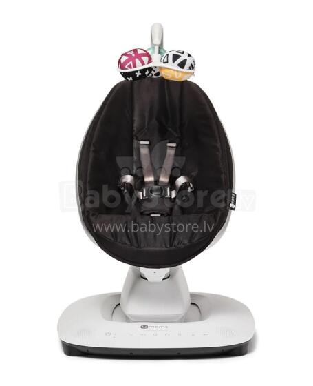 4moms MamaRoo 5.0 Infant Seat Art.158379 Classic Black электронное детское кресло/умные качели ФоМамс