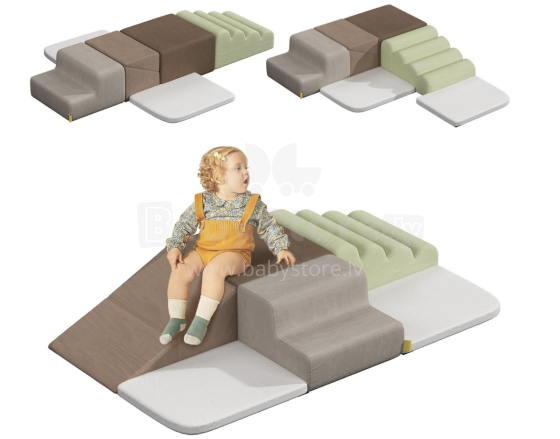 4baby Crawler Art1.159961 Montessori Toy for Toddlers, Coarse Motor Skills Development Игровой модульный центр (6 шт.)