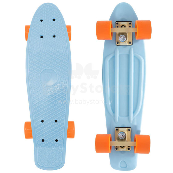 PENNYBOARD 7-BRAND BLUE ORANGE