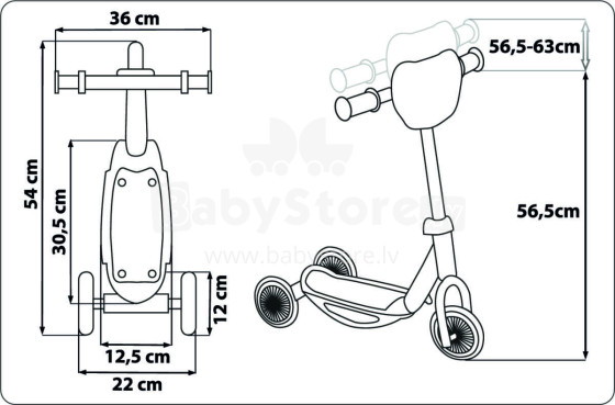 3 WHEELS BABY SCOOTER MINNIE