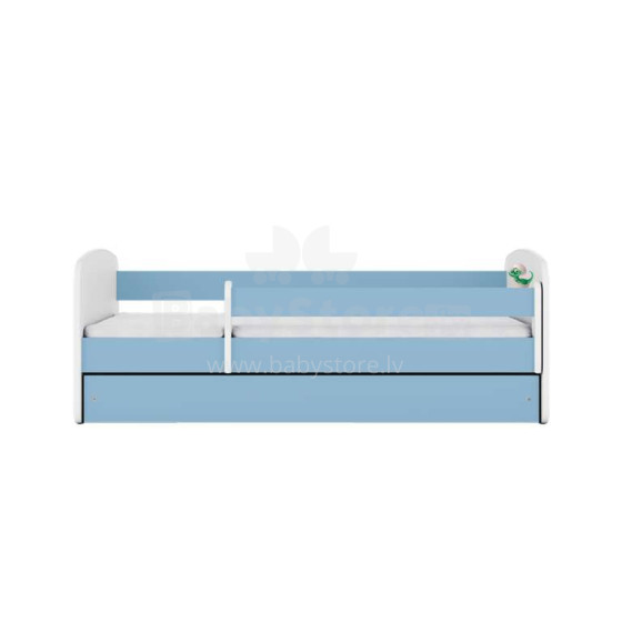 Bed babydreams blue baby dino with drawer with non-flammable mattress 180/80