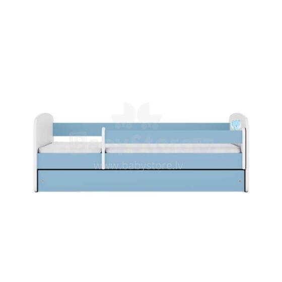Bed babydreams blue blue teddybear with drawer with non-flammable mattress 180/80