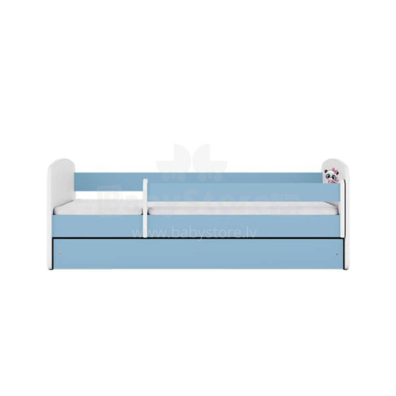 Babydreams blue panda bed with drawer, mattress 180/80