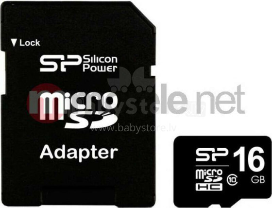 Karta Silicon Power MicroSDHC 16 GB Class 10  (SP016GBSTH010V10SP)