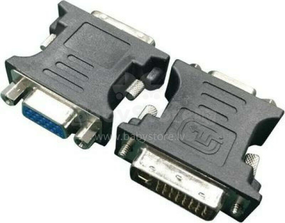 Adapter AV Gembird DVI - VGA Czarny (A-DVI-VGA-BK)
