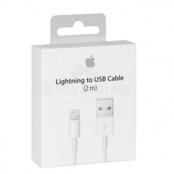 Apple Lightning ir USB 2.0m balts