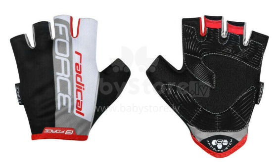 Вело перчатки Force Radical  Black/White/Red XL размер