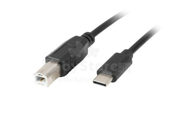 Lanberg CA-USBA-14CC-0018-BK кабель 1,8 м USB 2.0 USB C USB B Ferrit Black