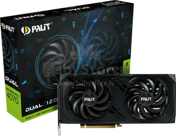Видеокарта Palit GeForce RTX 4070 Dual 12 ГБ GDDR6X (NED4070019K9-1047D)