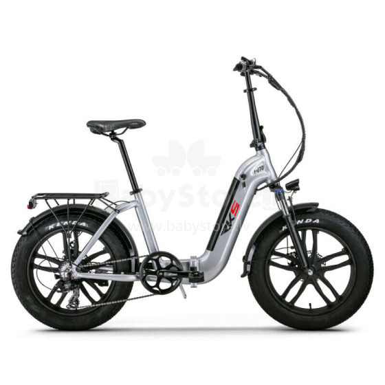 Saliekamais elektriskais velosipēds RKS 20 RV10 sudrabs
