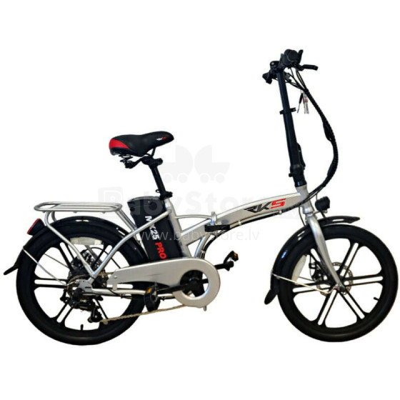 Saliekamais elektriskais velosipēds RKS 20 MX25 Pro pelēks