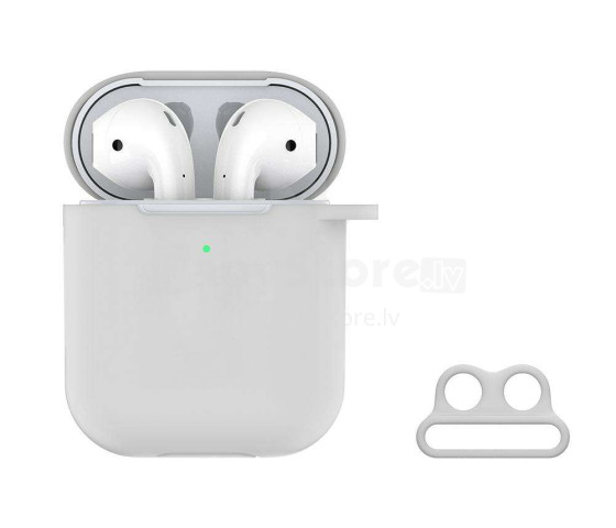 Devia Crystal Series Devia Naked Silicone Case Suit For AirPods (with loophole) White Clear