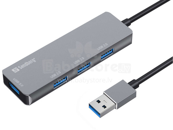 Sandberg 333-67 USB-A Hub 1xUSB3.0+3x2.0 SAVER