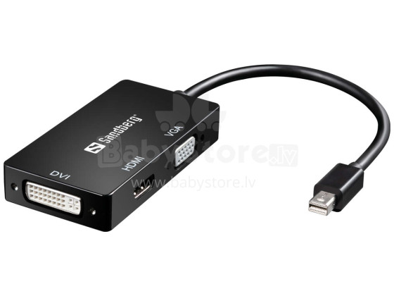 Sandberg 509-12 Adapter MiniDP>HDMI+DVI+VGA