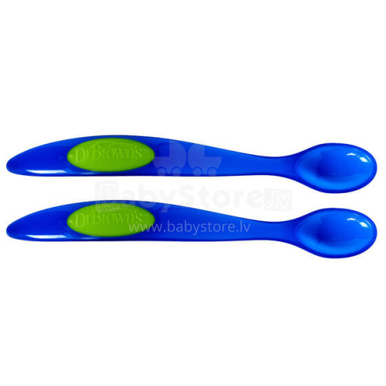 TF201 Infant Feeding Spoon - Blue, 2-Pack