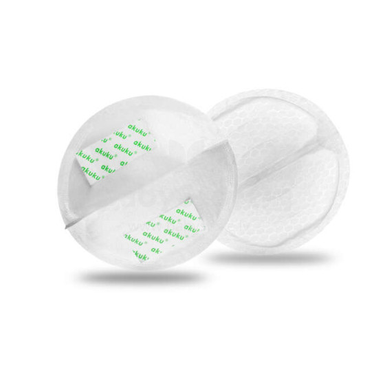 AKUKU Art.A0354 Disposable breast pads: ultrathin, ultraabsorbent (30 pcs)