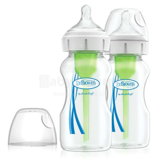 WB92600 9 oz/270 ml PP Wide-Neck Options+ Bottle, 2-Pack