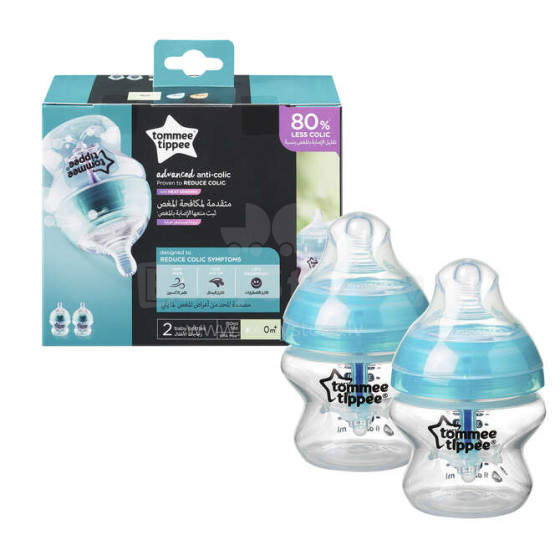 226020 BOTTLE 2 X 150 ML anti-colic ADVANCED Tommee Tippee