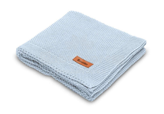 Knitted Blanket – blue