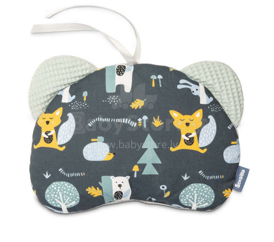 Pushchair pillow Bear – Waffle clearing mint