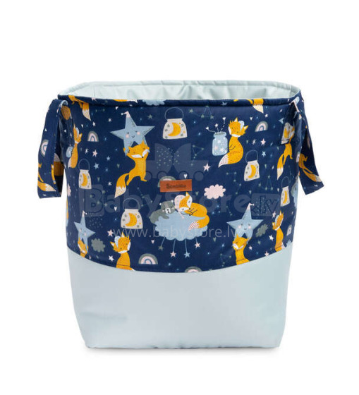 BASKET FOR TOYS MEDIUM - FOXES NAVY