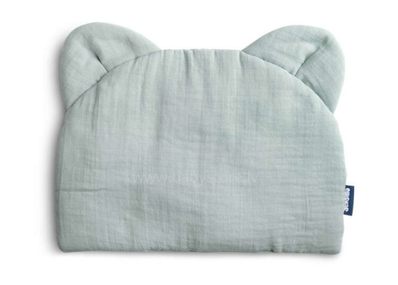 Muslin pushchair pillow – graphite