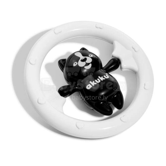 A0467 Baby rattle black/white