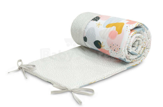 COTTON COT BUMPER ABSTRACTION DOTS GRAY