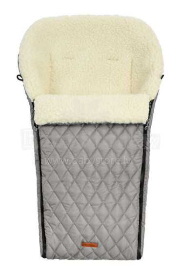 QUILTED WOOL ROMPER BAG GREY
