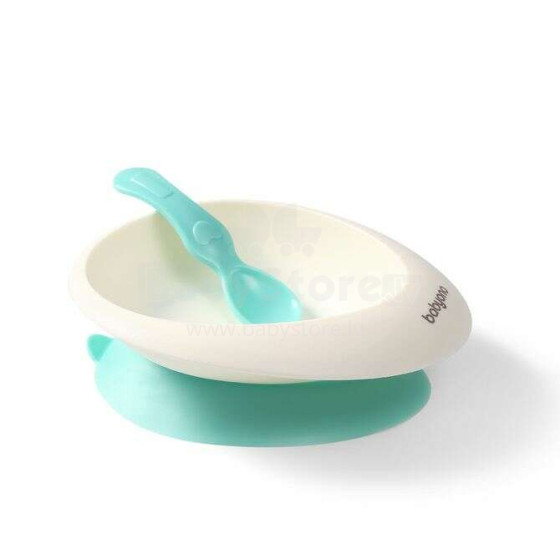 1077/03 A CUP WITH A SUCTION CUP AND A SPOON MINT