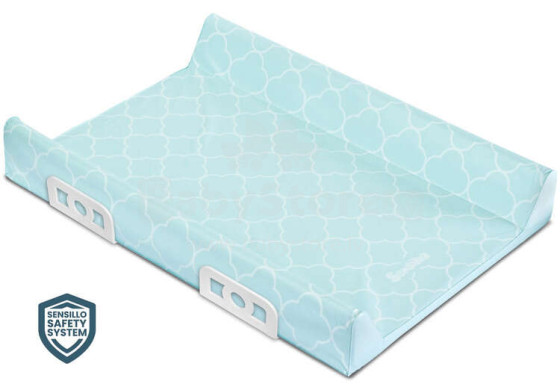 Stiffened Changing Pad - Patterns Clovers mint 70cm