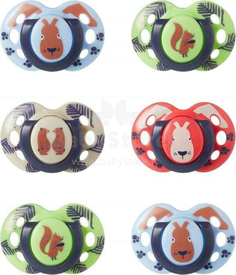 334039 PACIFIER 18-36 FUN FRIENDS 2PCS