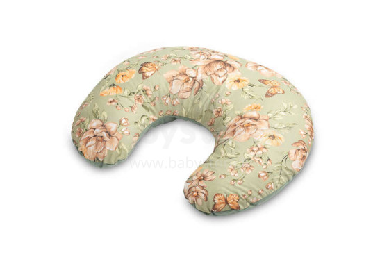 PILLOW FOR FEEDING VELVET SQUARE GREEN