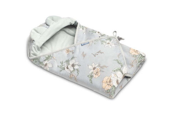 Velvet carry-cot swaddle blanket – LILY GRAY