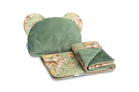 Velvet Pushchair Set – SQUARE GREEN