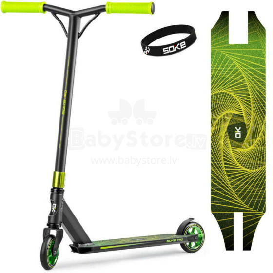 Skrejritenis SOKE PRO (1521) Yellow/Green 110mm